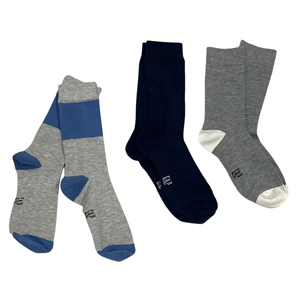 Gap Men’s Socks 3 Pair Bundle Size 6-10 New Unworn